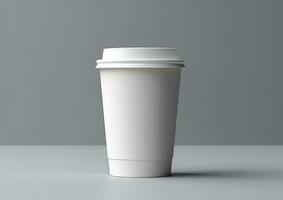 Coffee paper cup mockup - Blank Coffee mug mock up cover photo