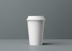 Coffee paper cup mockup - Blank Coffee mug mock up cover photo