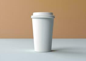 Coffee paper cup mockup - Blank Coffee mug mock up cover photo