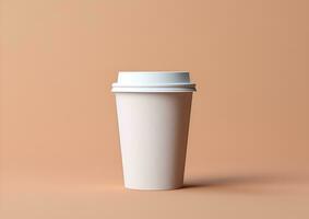 Coffee paper cup mockup - Blank Coffee mug mock up cover photo