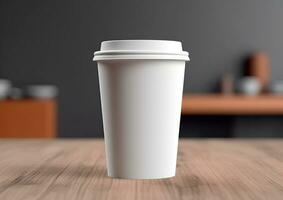 Coffee paper cup mockup - Blank Coffee mug mock up cover photo