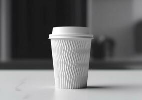 Coffee paper cup mockup - Blank Coffee mug mock up cover photo