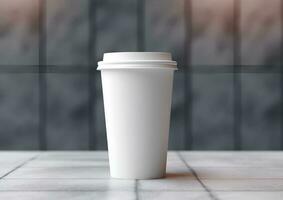 Coffee paper cup mockup - Blank Coffee mug mock up cover photo