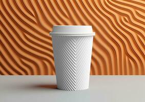 Coffee paper cup mockup - Blank Coffee mug mock up cover photo