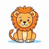 Lion Symbol Cute Lion Cartoon vector