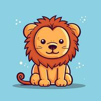 Lion Symbol Cute Lion Cartoon vector