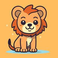 Lion Symbol Cute Lion Cartoon vector