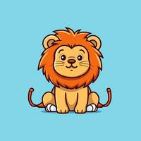 Lion Symbol Cute Lion Cartoon vector