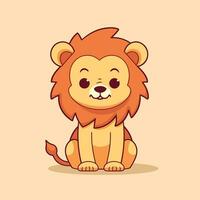 Lion Symbol Cute Lion Cartoon vector