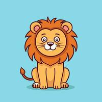 Lion Symbol Cute Lion Cartoon vector