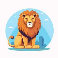 Lion Symbol Cute Lion Cartoon vector