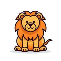 Lion Symbol Cute Lion Cartoon vector