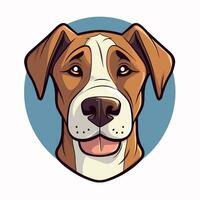 Dog Vector Cute Dog Cartoon Symbol