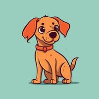 Dog Vector Cute Dog Cartoon Symbol