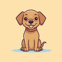 Dog Vector Cute Dog Cartoon Symbol