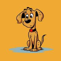 Dog Vector Cute Dog Cartoon Symbol