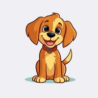 Dog Vector Cute Dog Cartoon Symbol