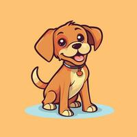 Dog Vector Cute Dog Cartoon Symbol