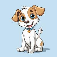 Dog Vector Cute Dog Cartoon Symbol