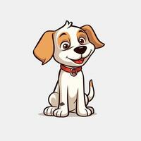 Dog Vector Cute Dog Cartoon Symbol