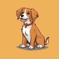 Dog Vector Cute Dog Cartoon Symbol