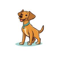 Dog Vector Cute Dog Cartoon Symbol
