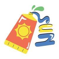 Trendy Sunscreen Concepts vector