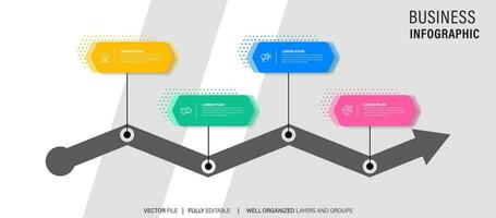 Business data visualization. Process chart. Abstract elements of graph, diagram with steps, options, parts or processes. Vector business template for presentation. Creative concept for infographic.