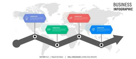 Presentation business abstract background infographic template vector