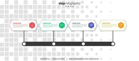 plantilla de diseño infográfico con lugar para sus datos. ilustración vectorial vector