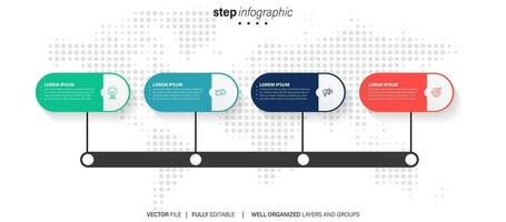 plantilla de diseño infográfico con lugar para sus datos. ilustración vectorial vector