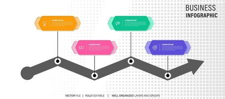 plantilla de diseño infográfico con lugar para sus datos. ilustración vectorial vector