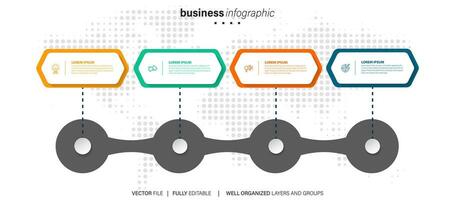 Progreso bar. paso proceso gráfico indicador diseño, aplicación resumen interfaz elemento, sitio web color descargar escenario. vector infografía conjunto