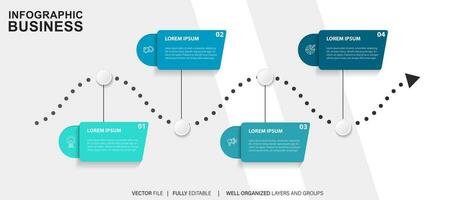 plantilla de diseño infográfico con lugar para sus datos. ilustración vectorial vector