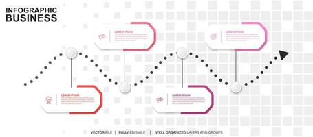 plantilla de diseño infográfico con lugar para sus datos. ilustración vectorial vector