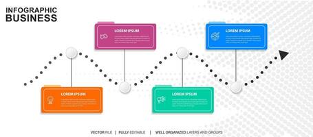 plantilla de diseño infográfico con lugar para sus datos. ilustración vectorial vector