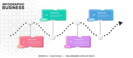 plantilla de diseño infográfico con lugar para sus datos. ilustración vectorial vector