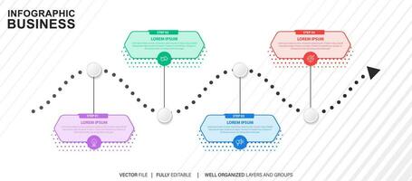 plantilla de diseño infográfico con lugar para sus datos. ilustración vectorial vector