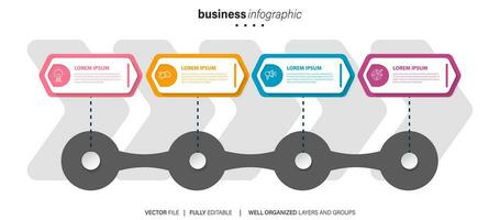 moderno vector infografía modelo