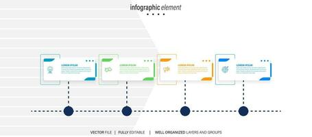 Business data visualization. timeline infographic icons designed for abstract background template milestone element modern diagram process technology digital marketing data presentation chart Vector