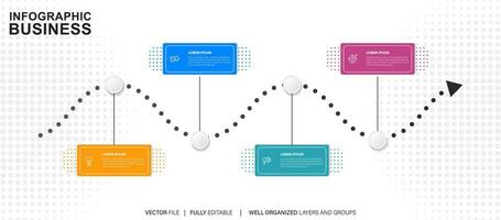 Business data visualization. timeline infographic icons designed for abstract background template milestone element modern diagram process technology digital marketing data presentation chart Vector