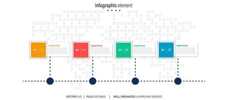 Vector infographic label template with icons. 4 options or steps. Infographics for business concept. Can be used for info graphics, flow charts, presentations, web sites, banners, printed materials.