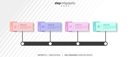 Modern Infographic Vector Futuristic Template