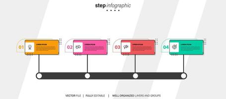 Modern Infographic Vector Futuristic Template