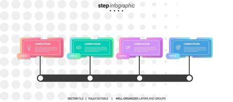 Modern Infographic Vector Futuristic Template