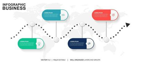 plantilla de elemento de infografía vector