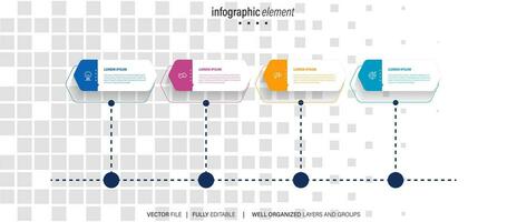 plantilla de elemento de infografía vector