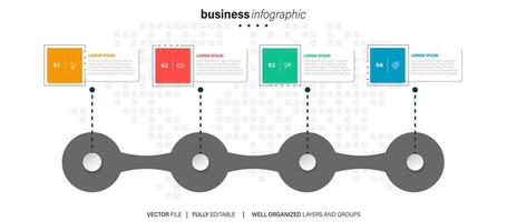 plantilla de elemento de infografía vector