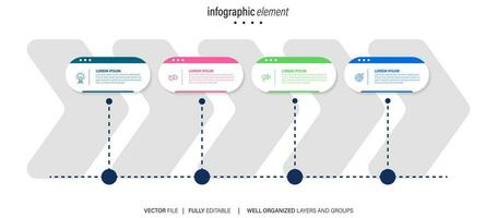 infografia negocio gráfico diseño modelo. usted lata sitio pertinente contenido en el área, vector ilustración.