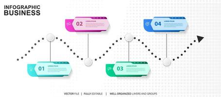 infographics business chart design template. You can place relevant content in the area, vector illustration.